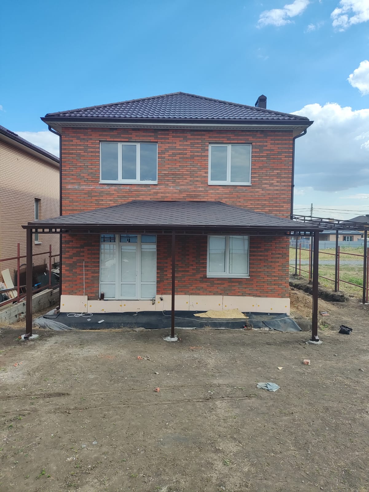 Навес из мягкой кровли