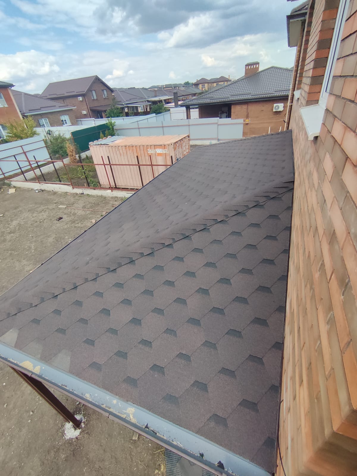 Навес из мягкой кровли