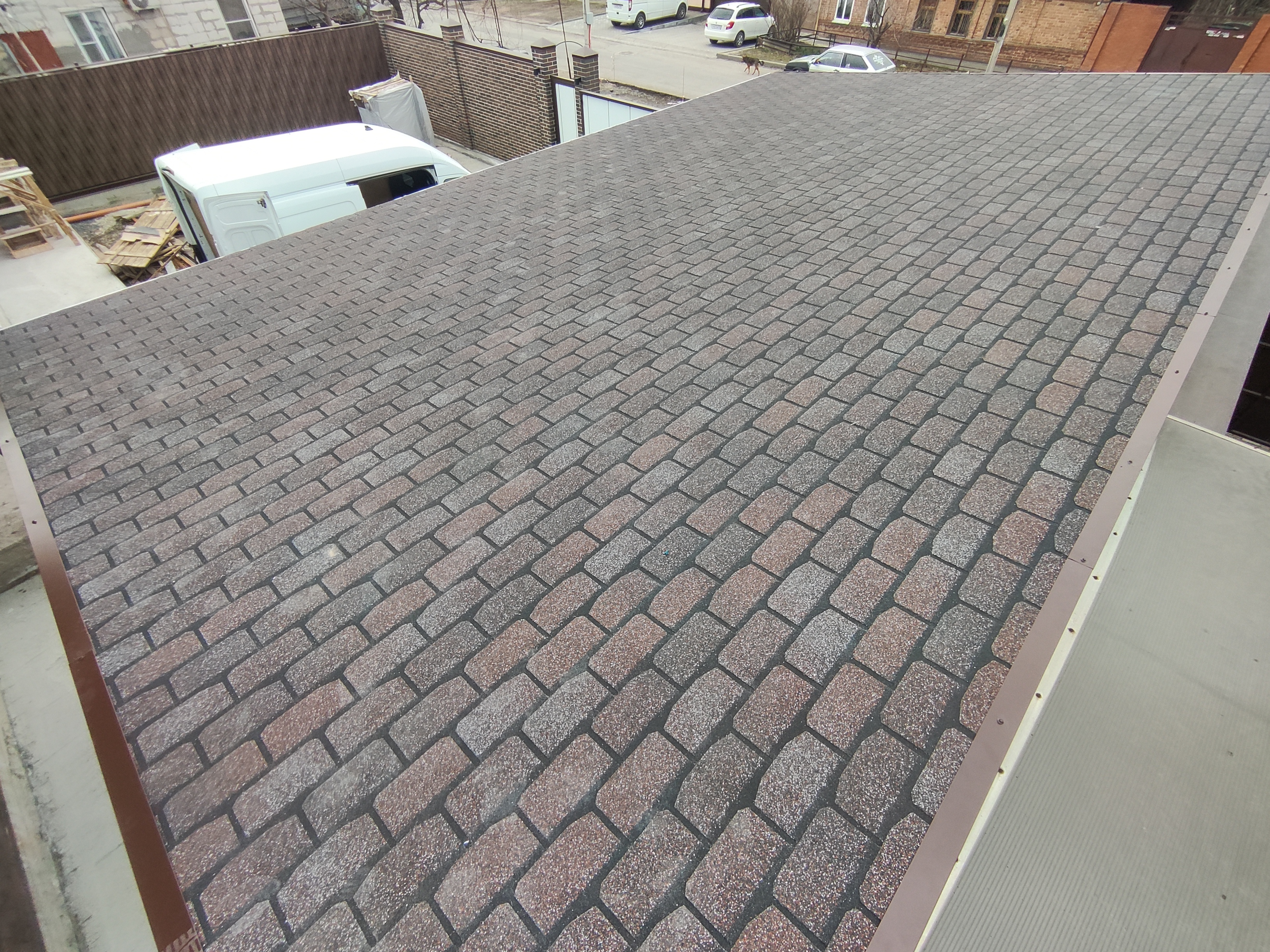 Навес из мягкой кровли